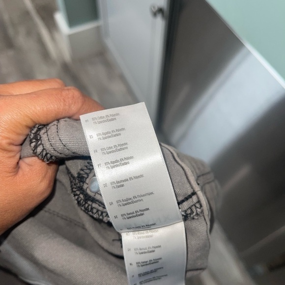 SPANX Solace Mid Rise Denim Wax Pewter Gray pull on jegging jeans size medium - Picture 5 of 7